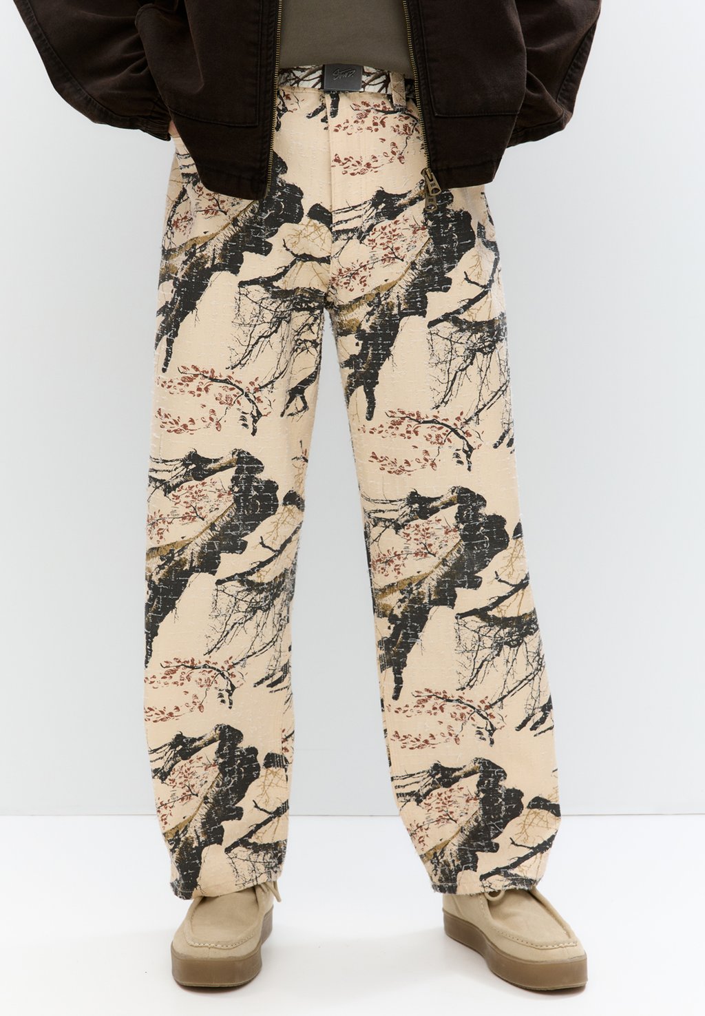 

Брюки PULL&BEAR, бежевый