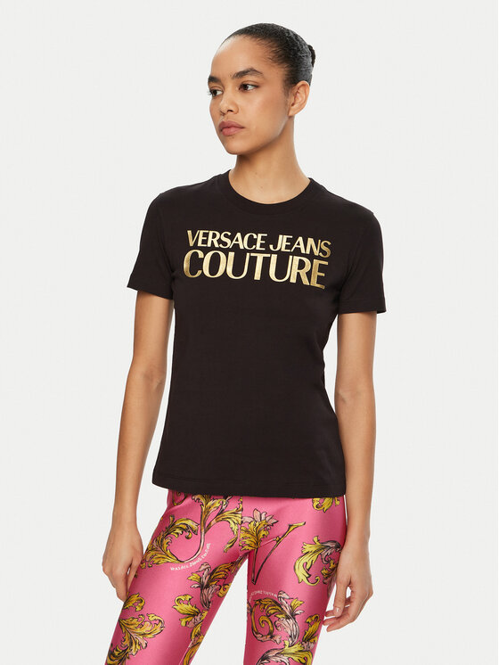 

Футболка обычного кроя 78HAHT01 Versace Jeans Couture, черный