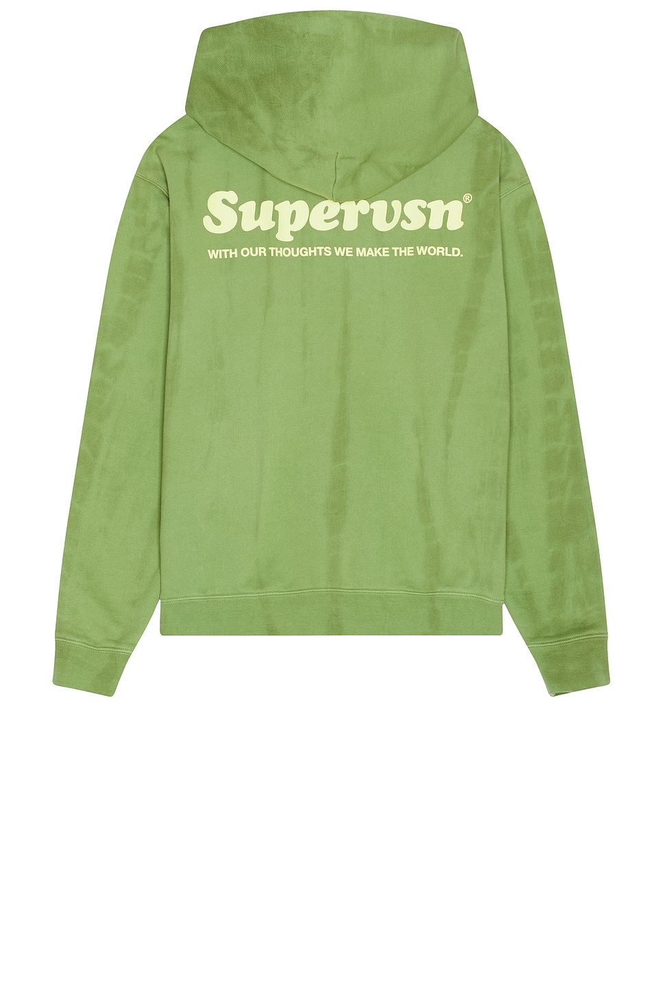 

Думая иначе красим толстовку Supervsn, зеленый