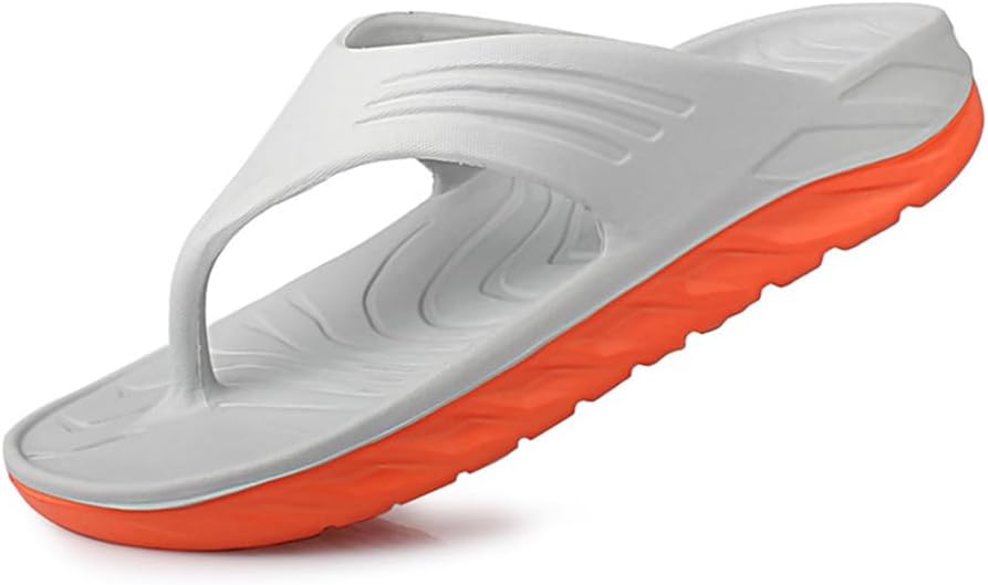 

Тапочки BYDZKJ Herringbone для мужчин с толстой подошвой и поддержкой свода стопы, удобные тапочки с поддержкой свода, летние и пляжные туфли, серый