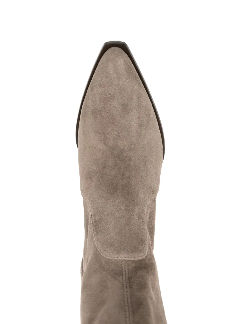 Ботильоны-носки Jolene с заостренным носком и каблуком 80 мм Stuart Weitzman, нейтральный — фото 4