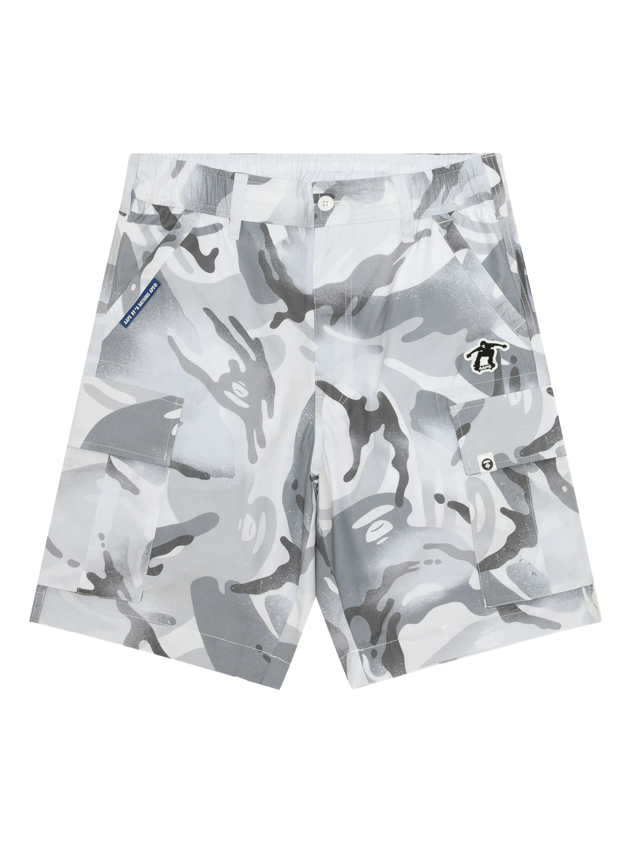 

Шорты с камуфляжным принтом Aape By A Bathing Ape, белый