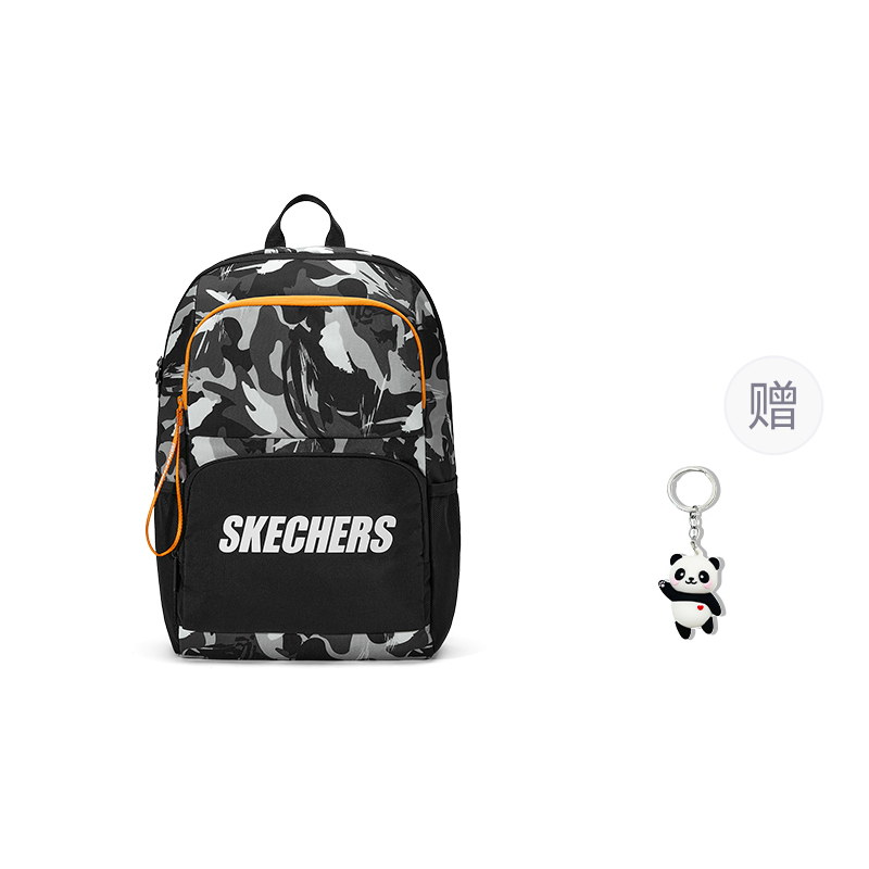 

Skechers Яркий тканевый рюкзак унисекс крупный темный ночной камуфляж, Gift (Bag+Charm)