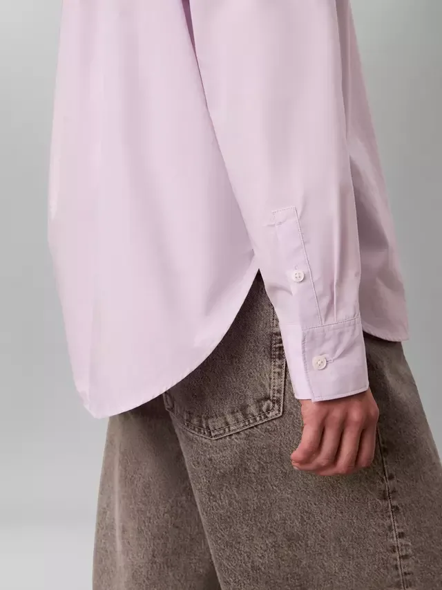 Рубашка из поплина свободного кроя, цвет Островная сирень Calvin Klein, Island Lilac — фото 3