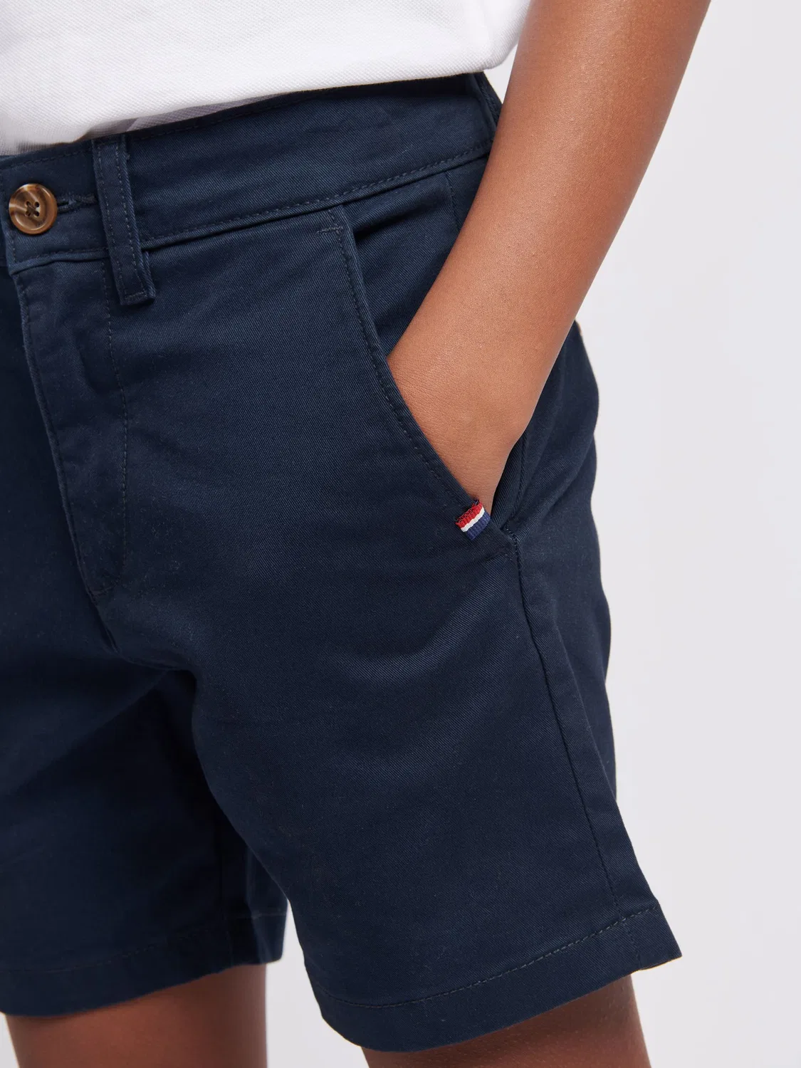 Шорты классические чинос U.S. Polo Assn., синий — фото 4