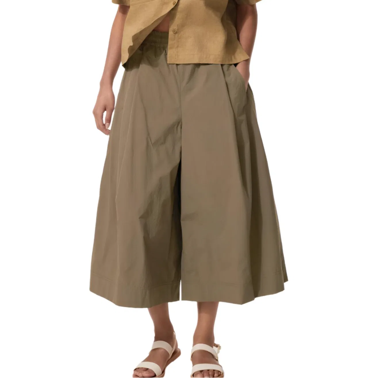 Женские брюки повседневные коричневые UNIQLO, Brown