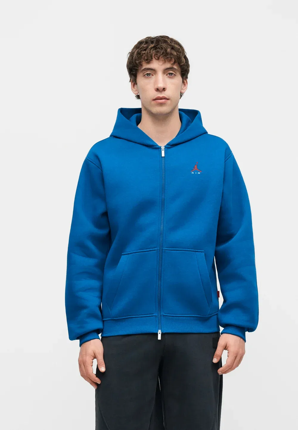 M j brk st fz bb - толстовка на молнии Jordan, True Blue/University Red