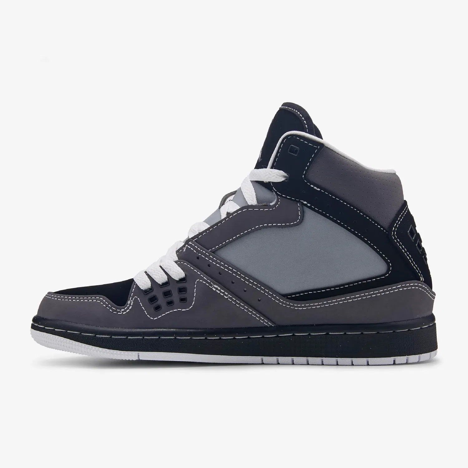 Детские кроссовки средней высоты 1 Flight Jordan, Grey/Black — фото 2