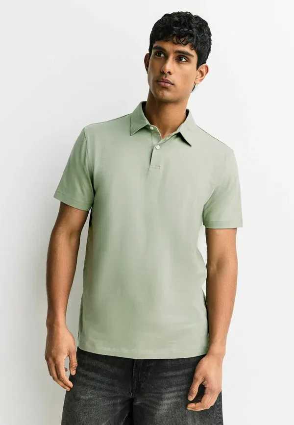 Комплект из 3 поло, хлопок с эластаном, Polos three pack, Next, Green, Grey, Navy, темно-синий/зеленый/серый