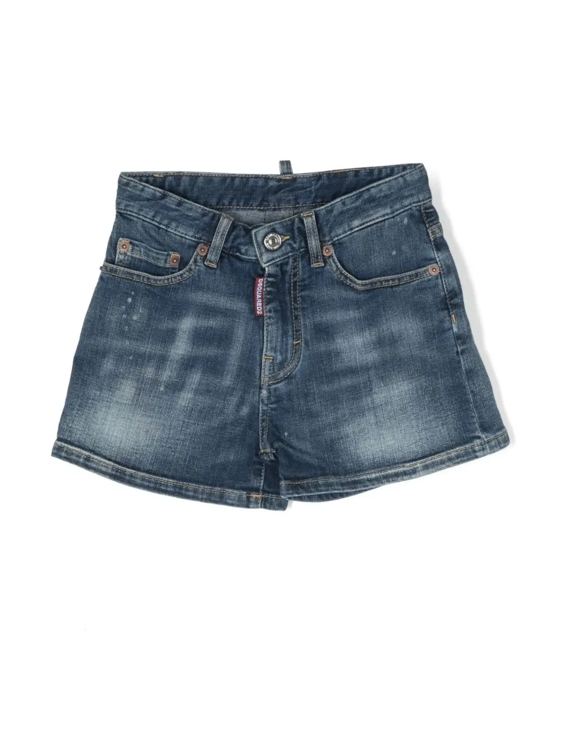 Джинсовые шорты с пятью карманами DSQUARED2, индиго