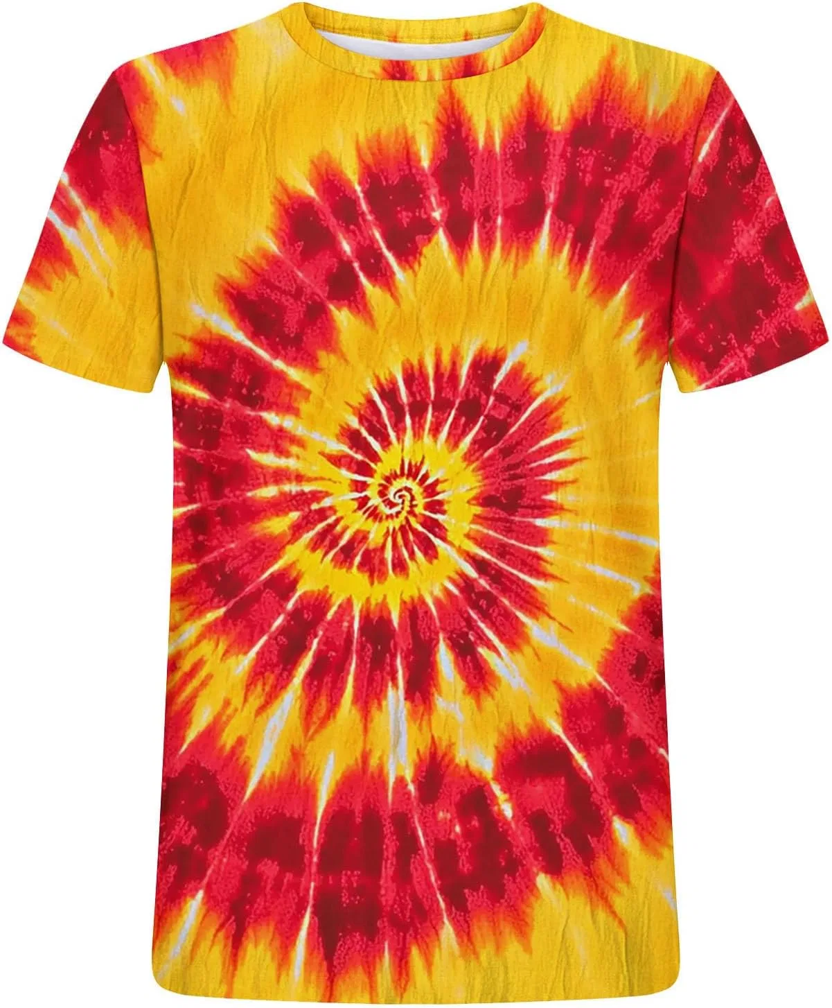 Мужская футболка tie-dye с коротким рукавом Summer Cotton, Yellow — фото 3