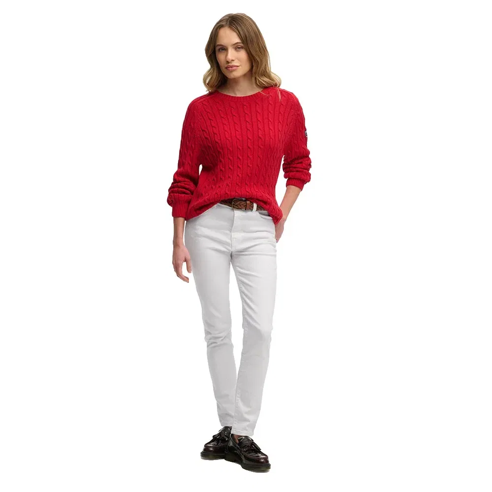 Свитер Slouchy Cable Superdry, красный — фото 4