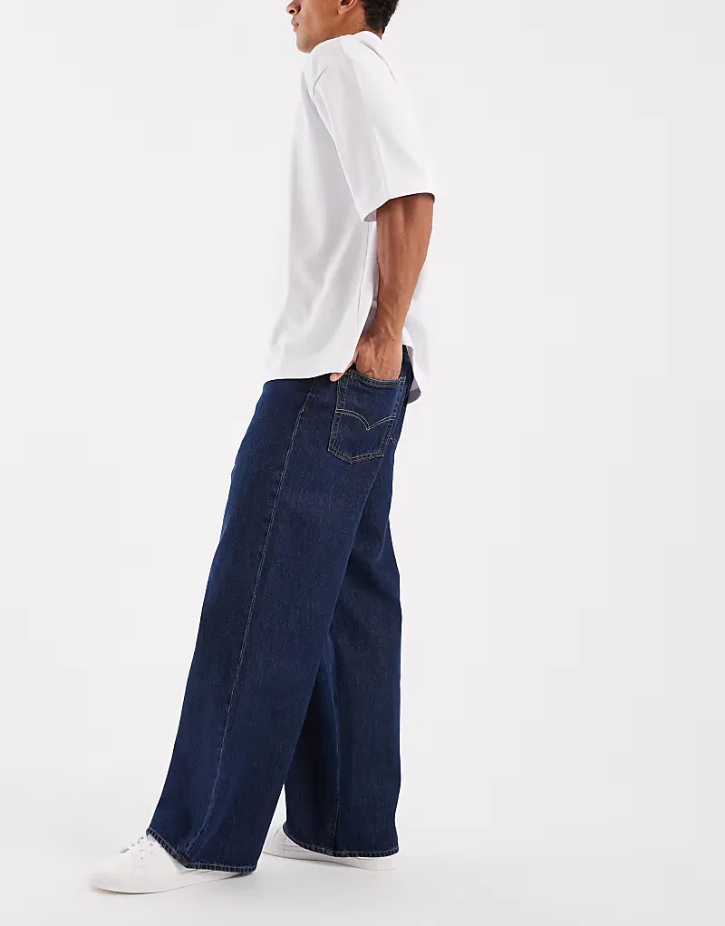 Широкие мешковатые джинсы Levi's среднего, синий — фото 2