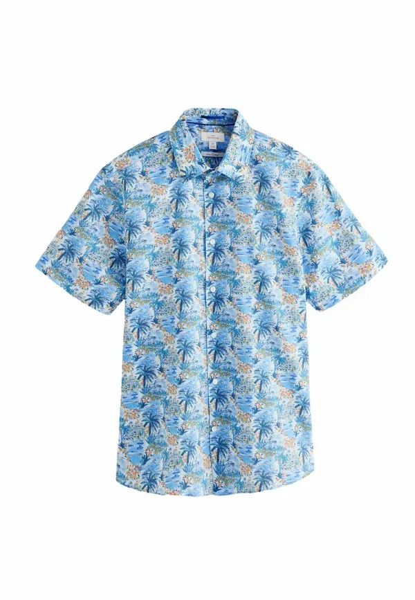 Рубашка с принтом Signature Liberty Short Sleeve Shirt Next Palm, голубой