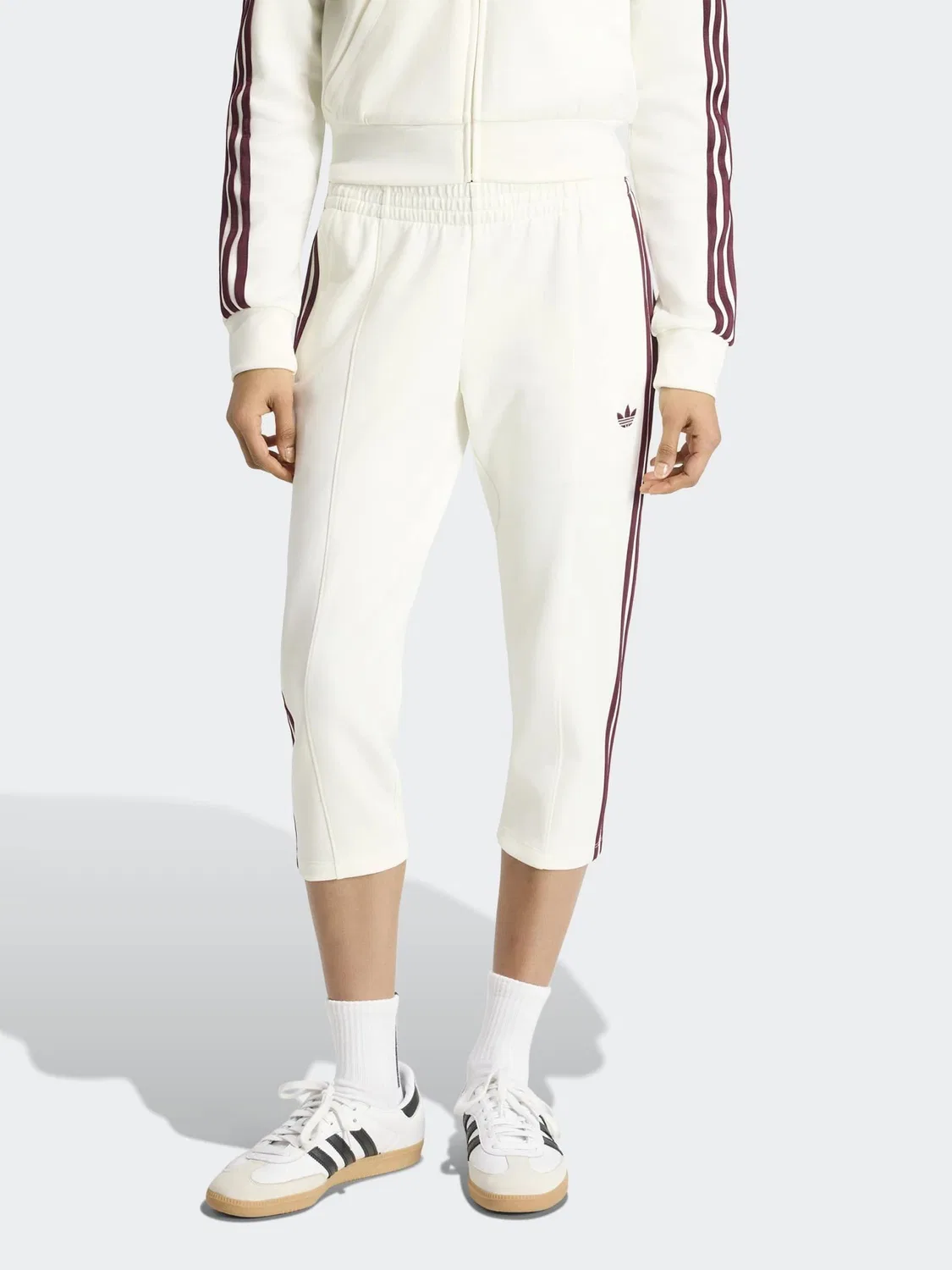 Брюки спортивные 3/4 Superstar, adidas Originals, белый