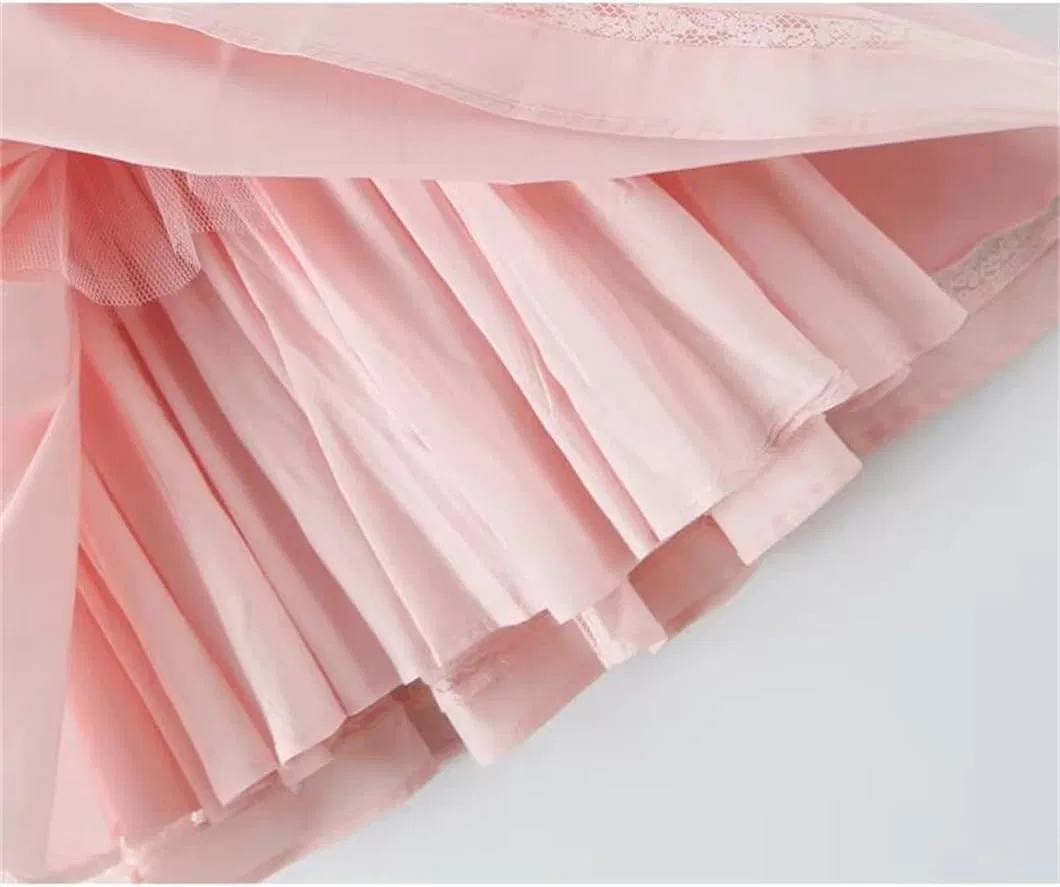 Женское мини-платье с 3D бантом A-line Ball Gown, Pink — фото 4