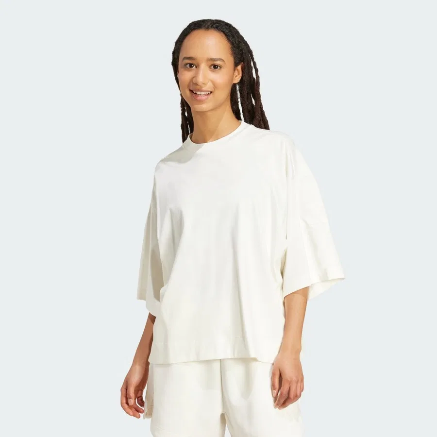 Футболка свободного кроя с коротким рукавом Sportswear JV9888 Soft Lux Loose Tee adidas, Черный