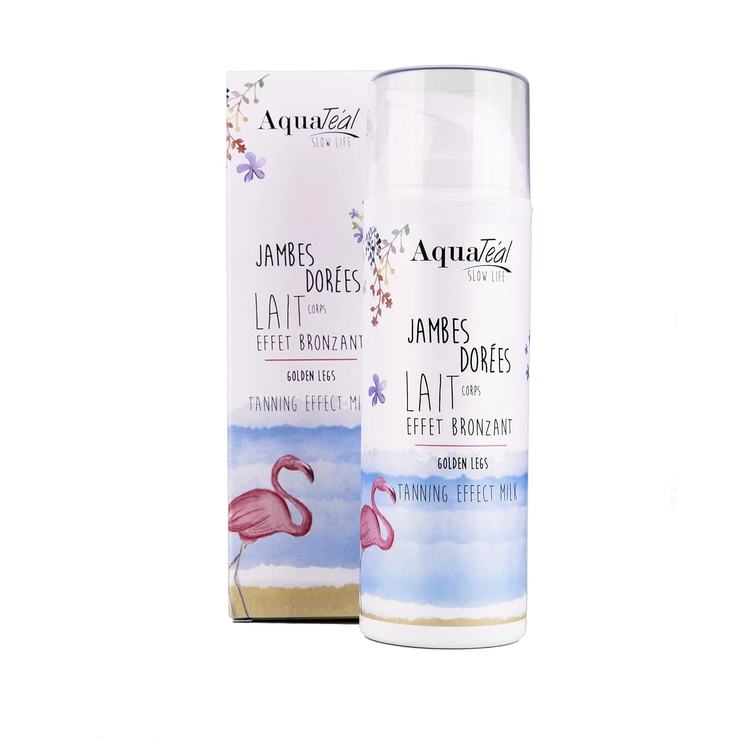 Лосьон для тела с эффектом загара Aquateal Jambes Dorées, 150 мл
