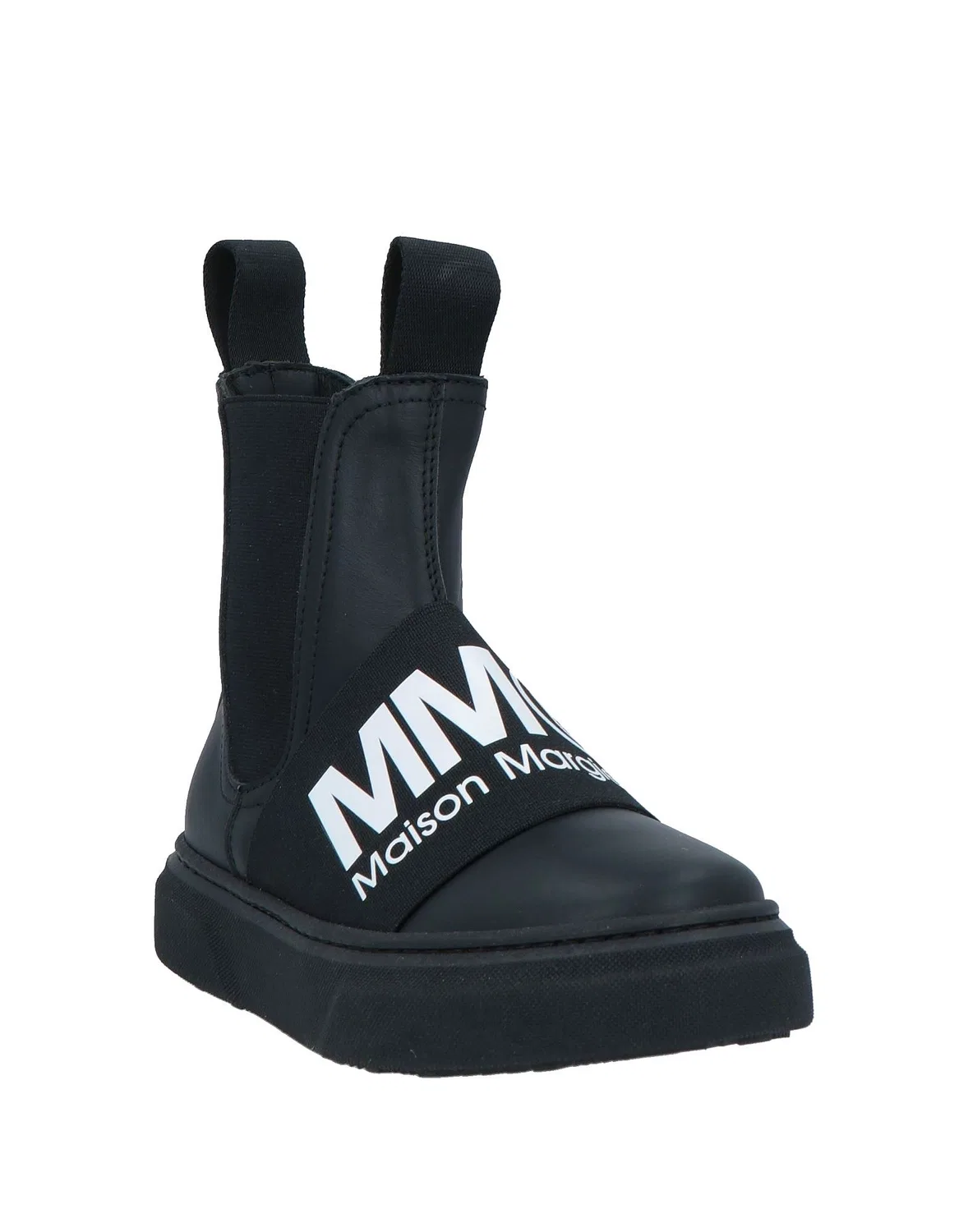 Детские челси на молнии с принтом MM6 Maison Margiela, черный — фото 2