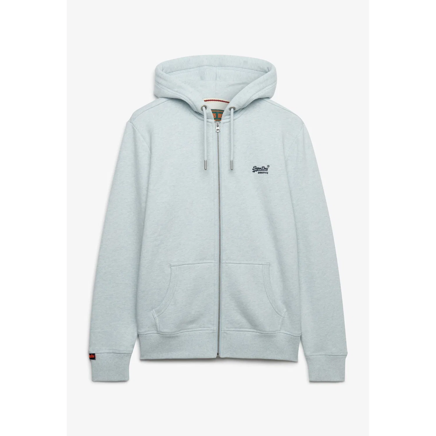 Мужской свитшот с капюшоном на молнии Superdry, Icy Blue Marl — фото 2