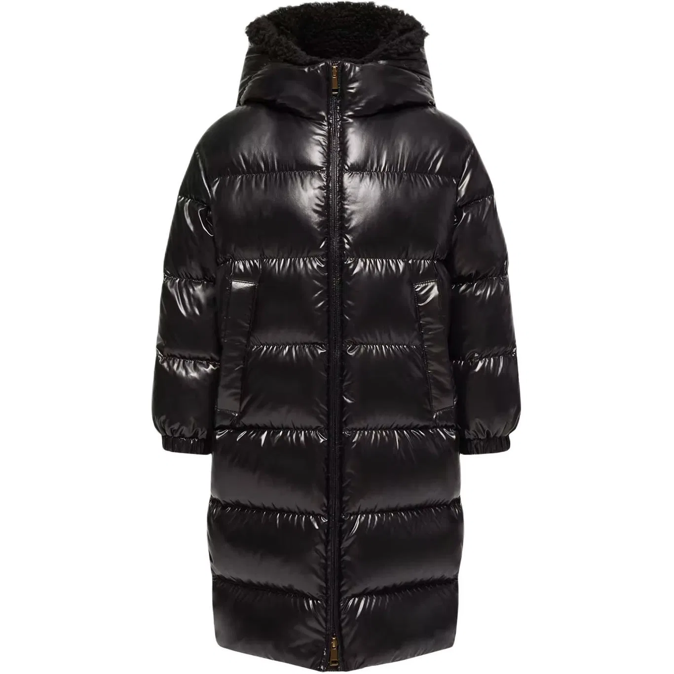 Детская куртка пуховик с капюшоном Moncler, Black