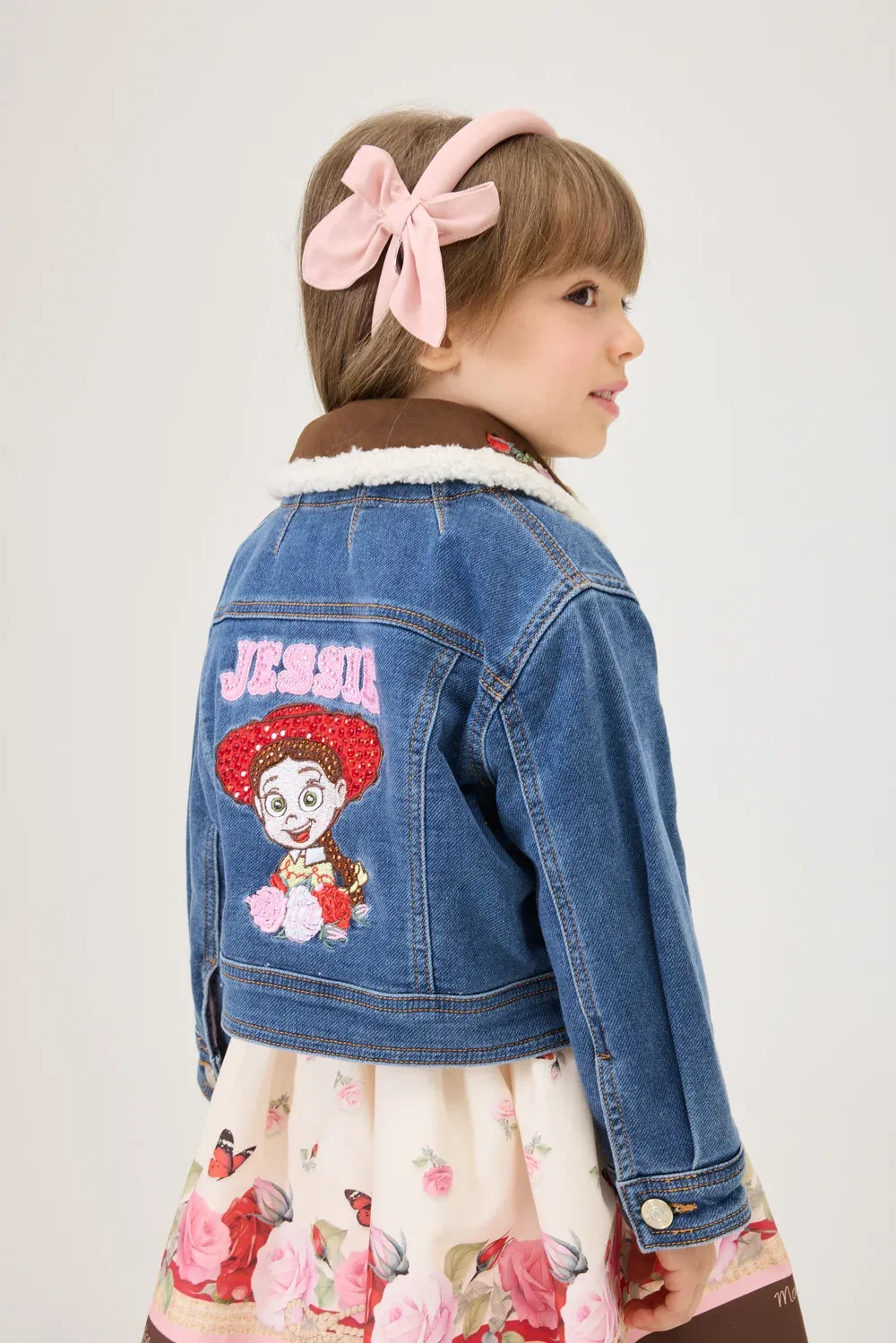 Джинсовая куртка Monnalisa, Blue Stone Denim
