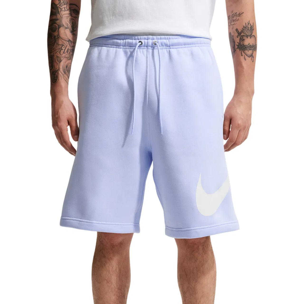 Мужские шорты с эластичным поясом Nike Solo Swoosh, Blue/White