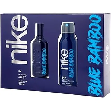 Подарочный набор для мужчин Nike Blue Bamboo, Eau De Toilette 100 мл + Дезодорант 200 мл