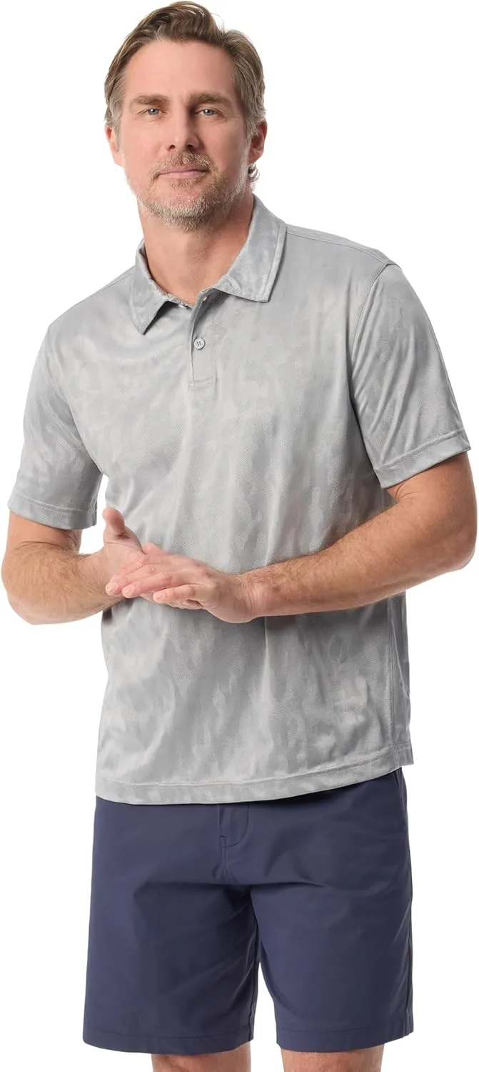 

Bass Outdoor мужская короткая рукав текстурированная поло с пуговицами