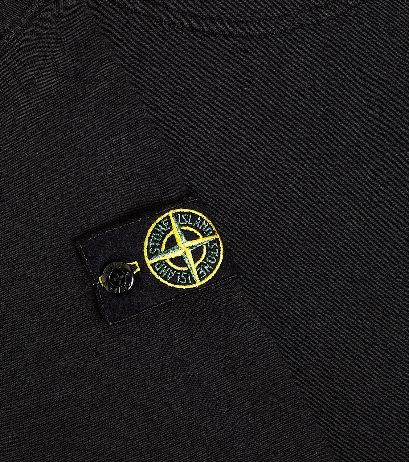 Толстовка хлопковая Stone Island Junior, черный — фото 3