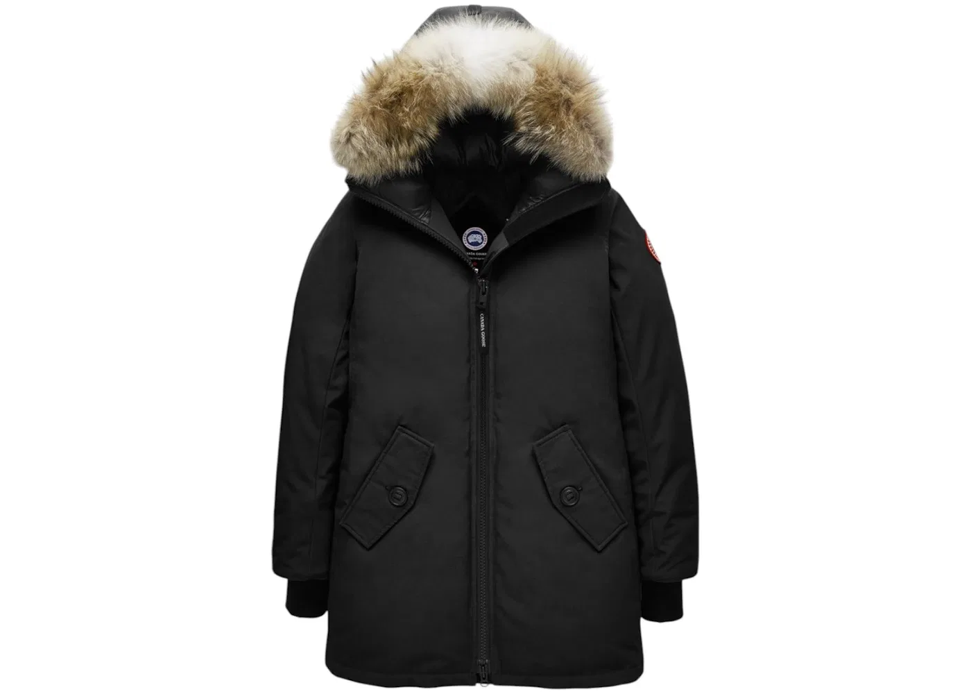 Женская куртка-парка с меховой отделкой Canada Goose, Black