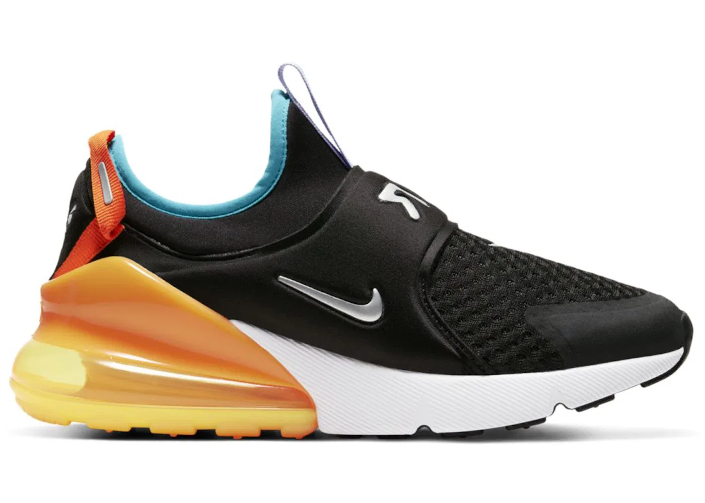 Детские кроссовки Lifestyle Nike Air Max 270 Extreme, Black/Laser Orange/Magma Orange/Metallic Silver
