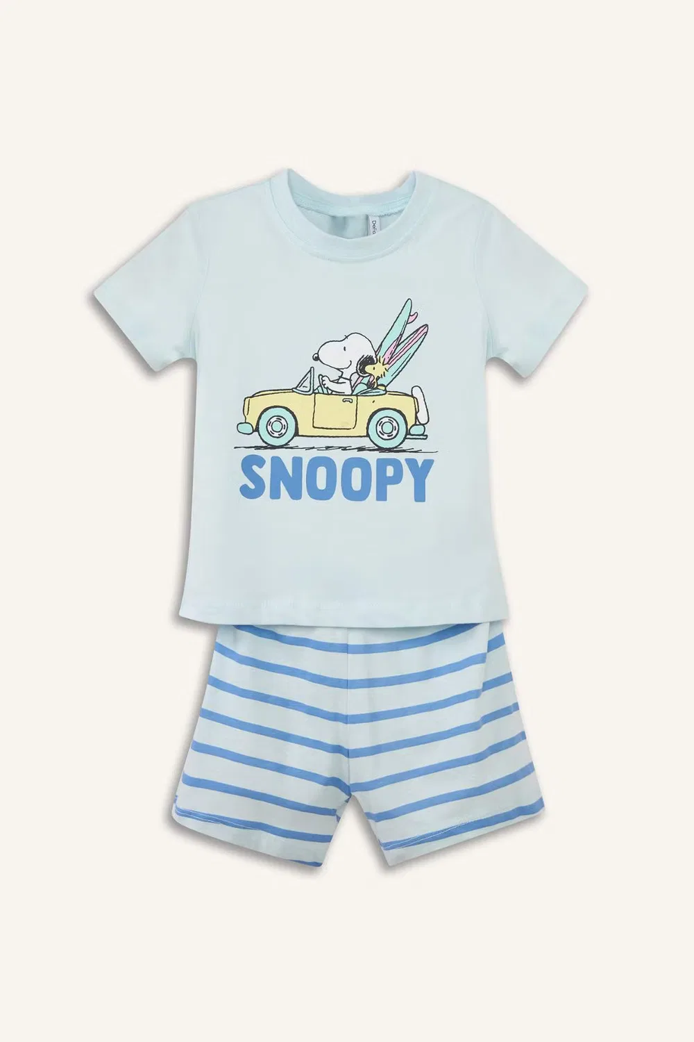 Пижама детская 2 предмета с принтом Snoopy Defacto, синий