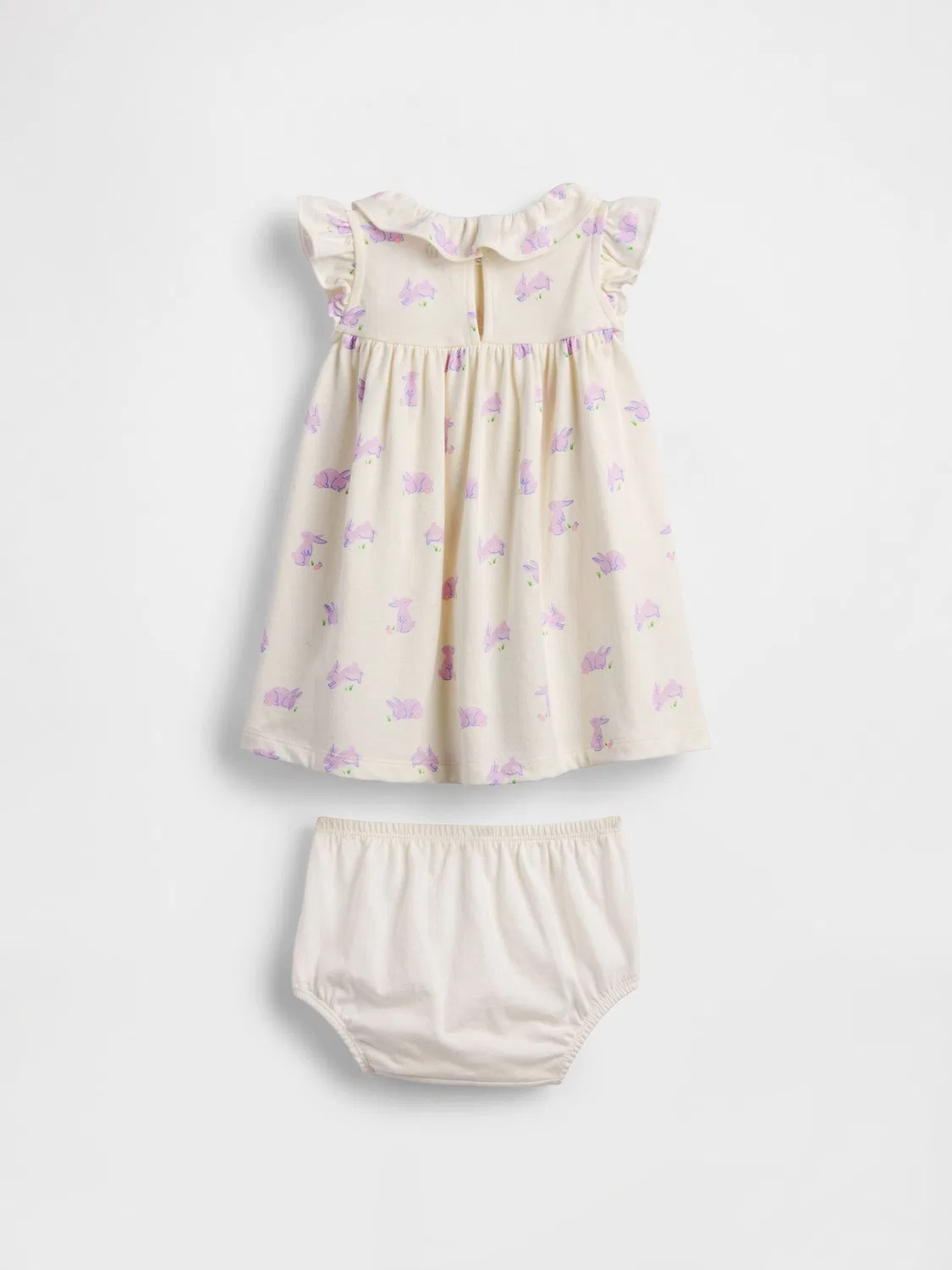 Платье с оборками и воротником, модель Purple Bunny Gap, фиолетовый — фото 2