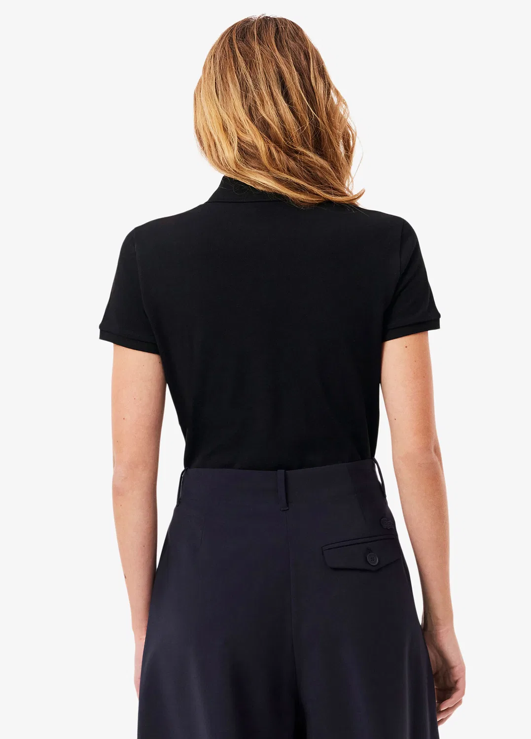 Футболка-поло Lacoste Slim Fit, черный — фото 3
