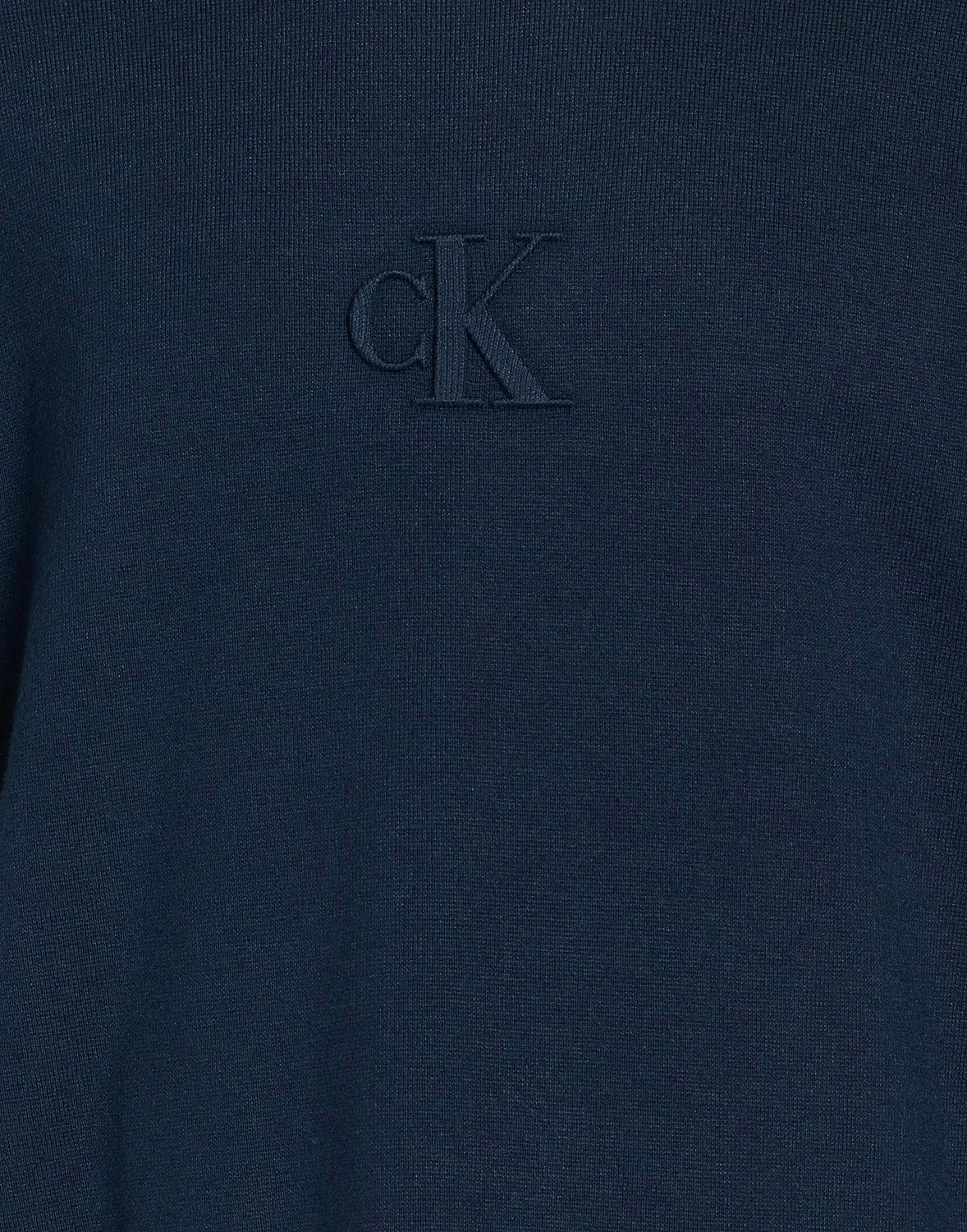 Мужской свитер с круглым вырезом Calvin Klein, темно‑синий — фото 4