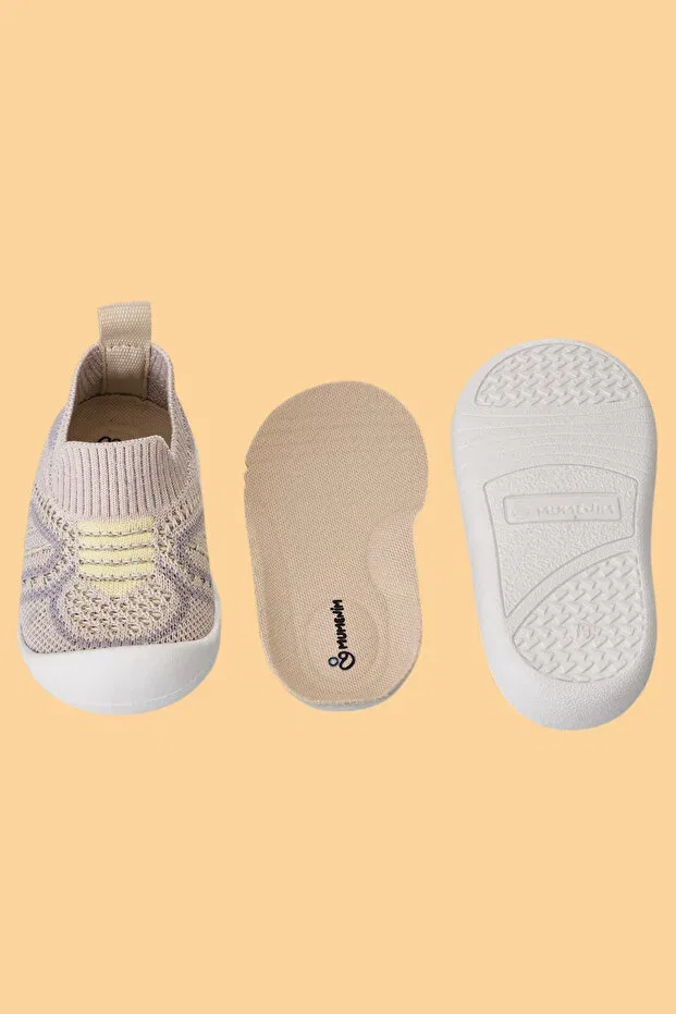 Детские повседневные туфли для девочек с ортопедической стелькой Mumenim, Beige — фото 4