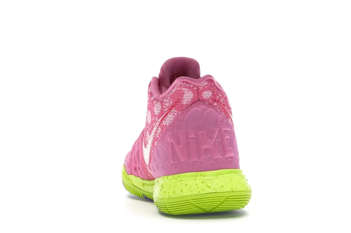 Детские кроссовки для мальчиков с принтом Nike Kyrie 5 SpongeBob Patrick, Lotus Pink/University Red — фото 4