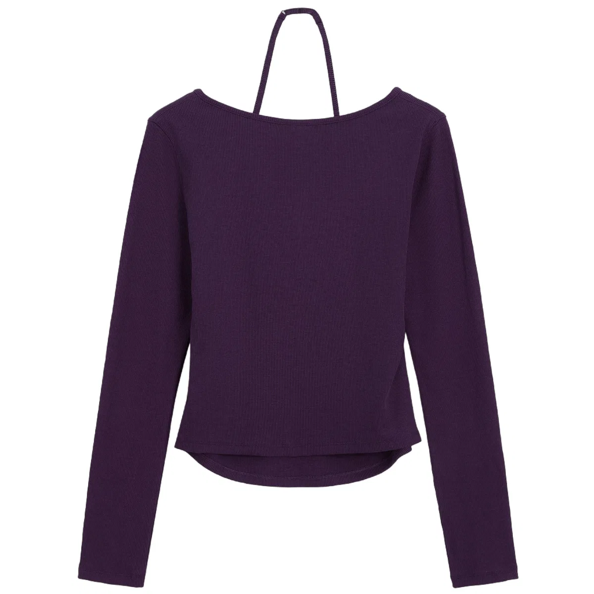 Женская футболка с завязками на шее GAP, Dark Purple — фото 3