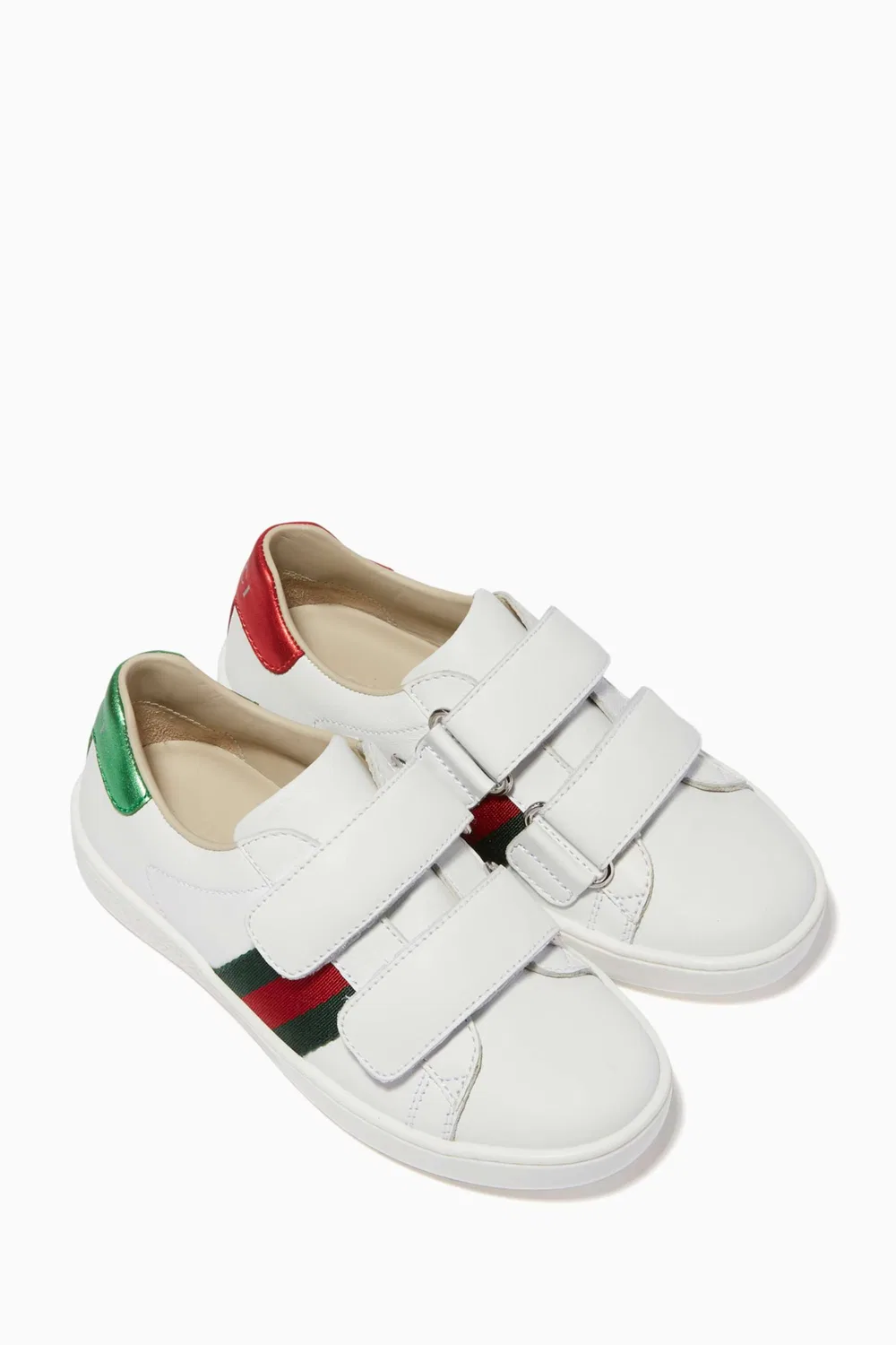 Кожаные кроссовки белые Ace Gucci, белый