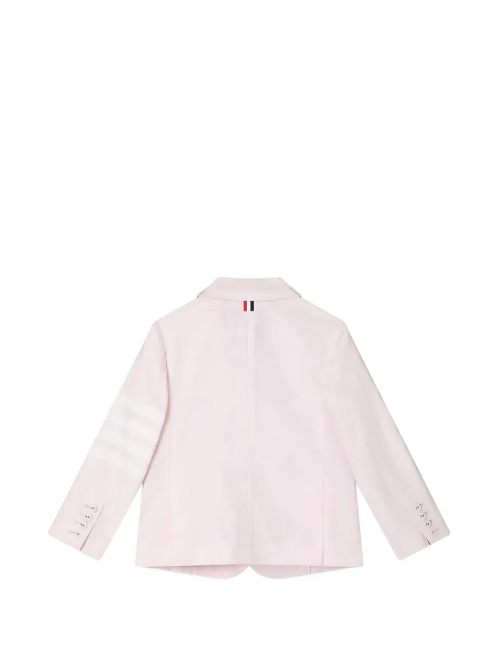 Оксфордский блейзер «4 полоски» Thom Browne Kids, розовый — фото 2