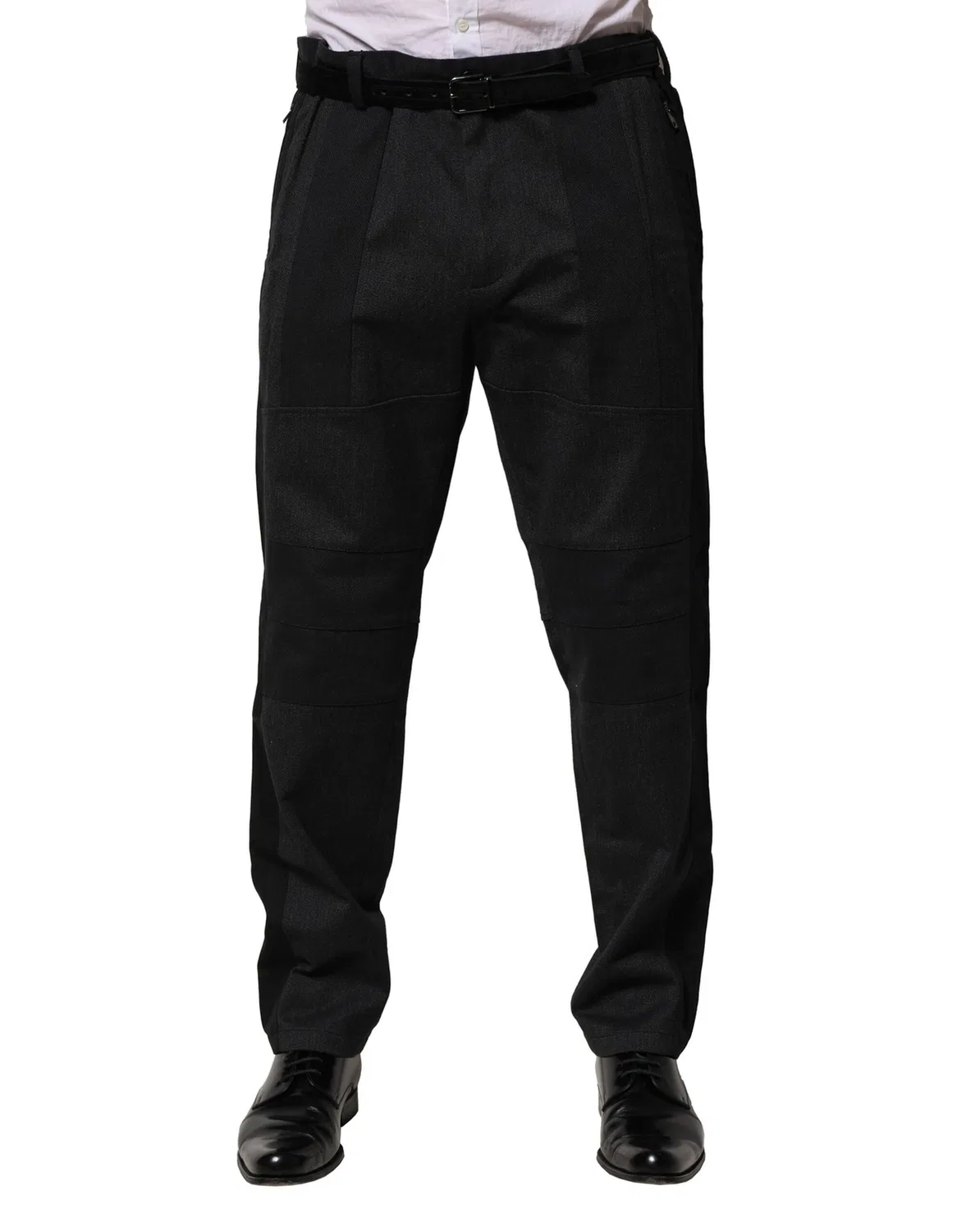 Мужские классические брюки с логотипом Dolce & Gabbana, Black — фото 2
