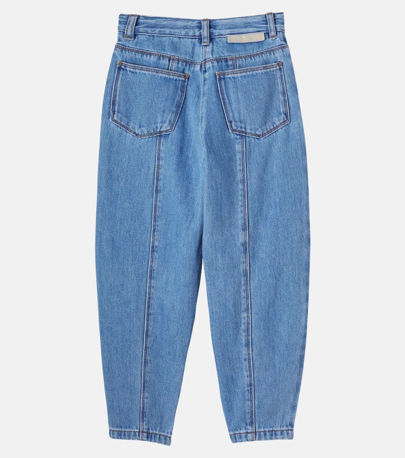 Джинсы зауженные с вышивкой Stella Mccartney Kids, синий — фото 3
