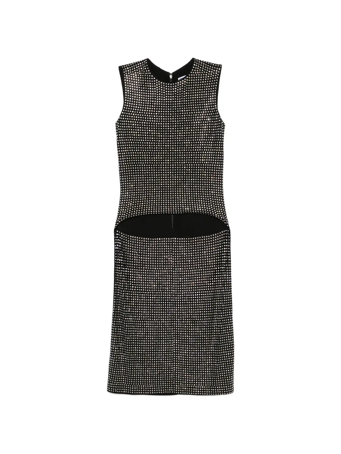 Топ асимметричный с кристаллами Alexander Wang, черный