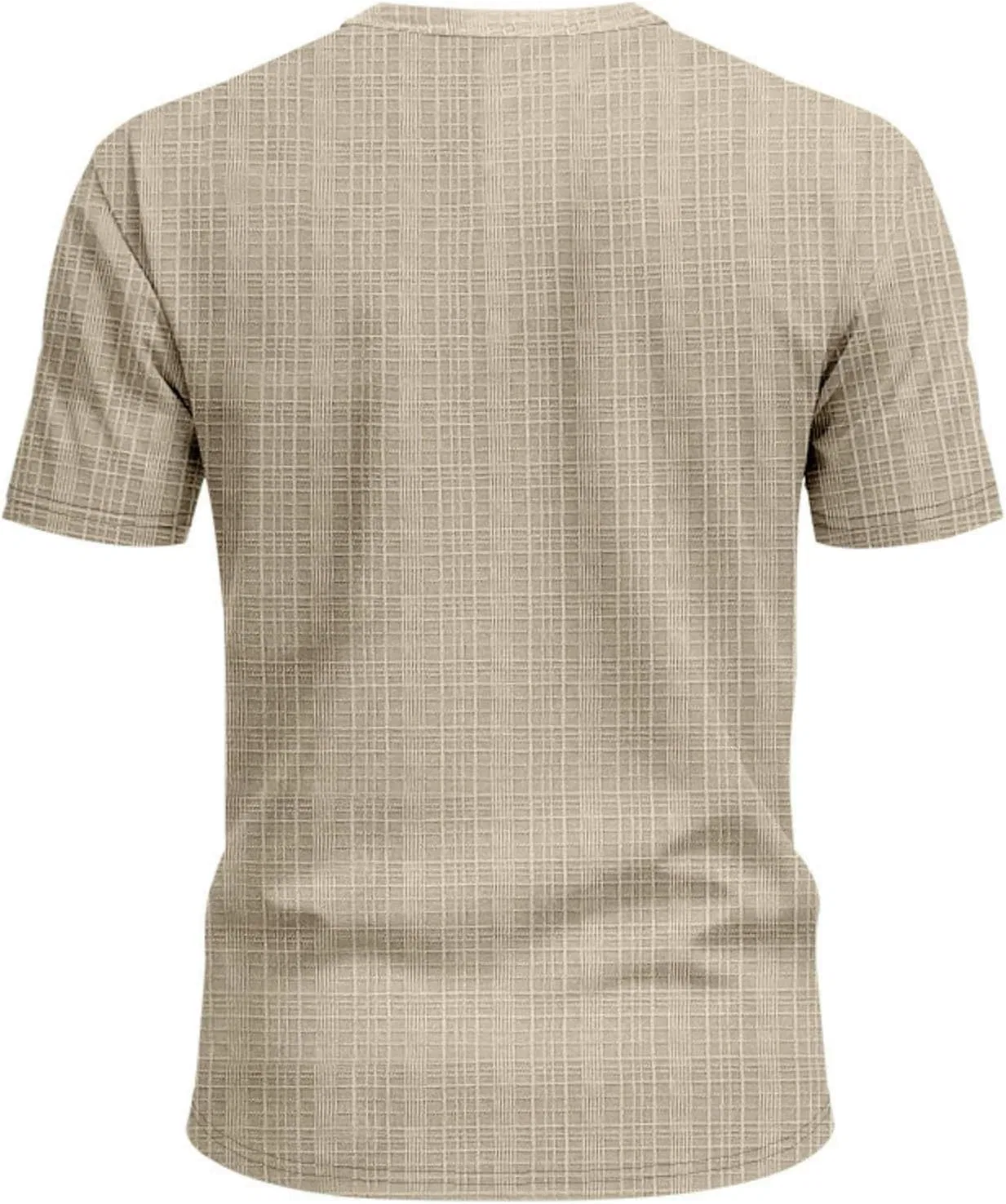 Мужская облегающая футболка с V-вырезом Summer Muscle, Khaki — фото 4