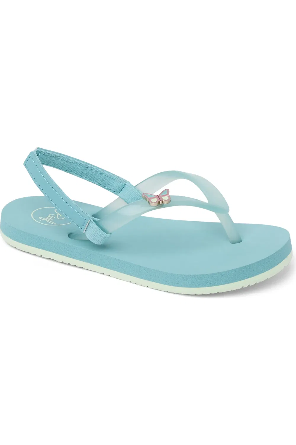 Детские сандалии шлепанцы с задником Little Charming Reef, Nile Blue