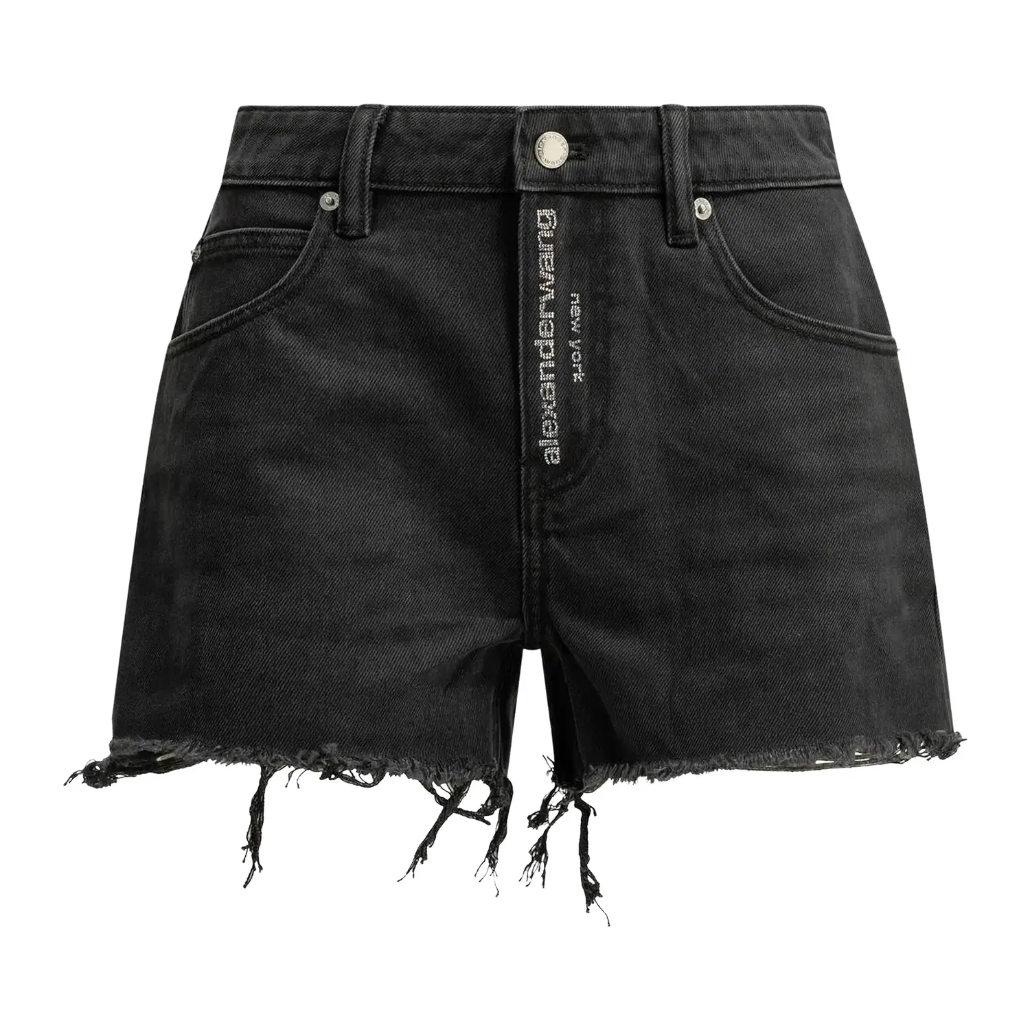 Шорты с логотипом Fly Relaxed Alexander Wang, Faded Black