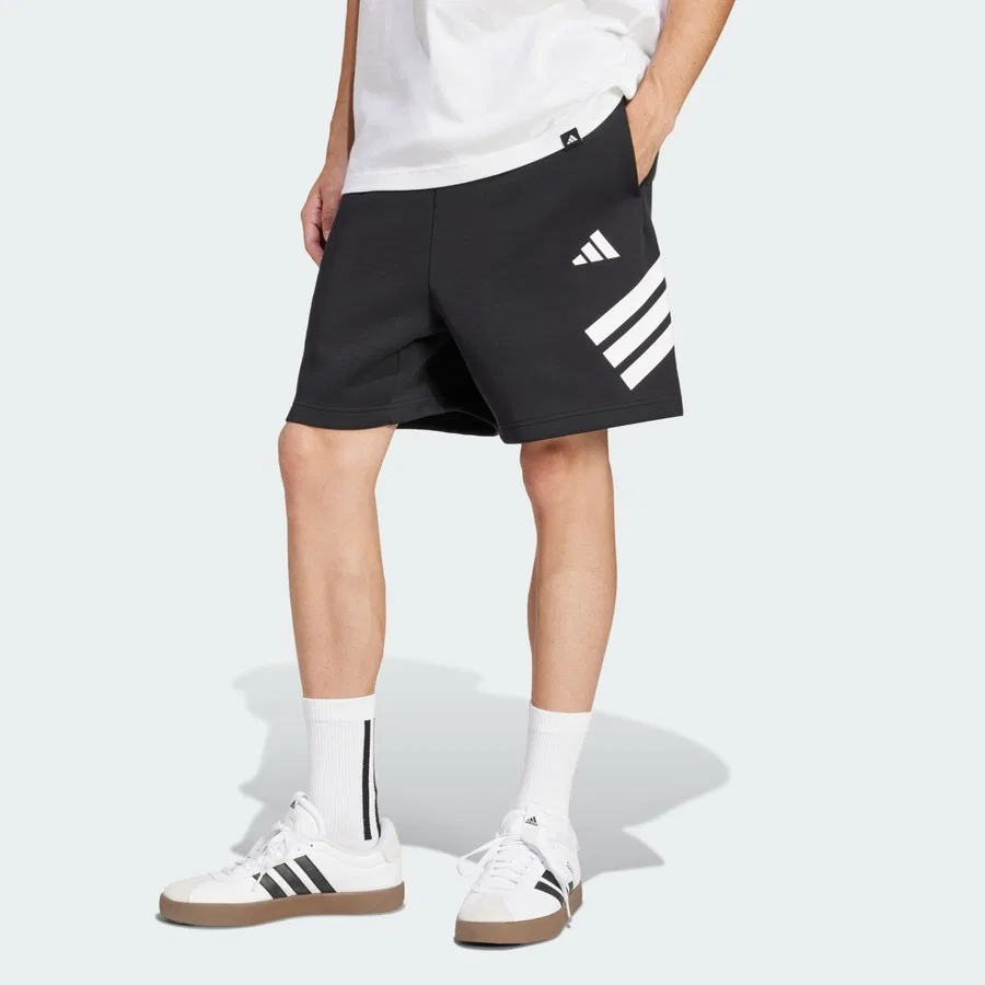 Шорты спортивные с тремя полосами Future Icons adidas, Черный
