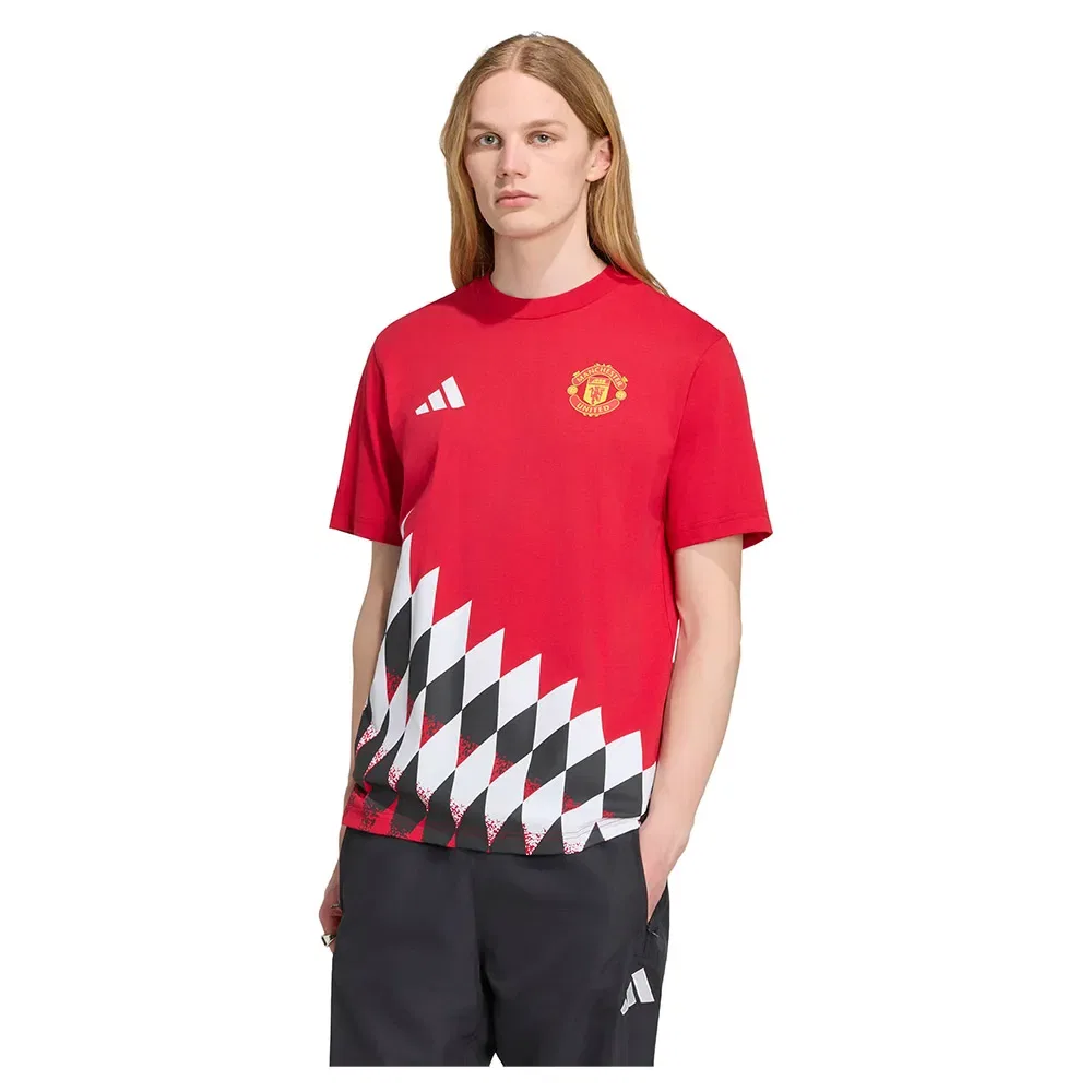 Мужская футболка с принтом Manchester United Stadium Graphic Adidas, Red