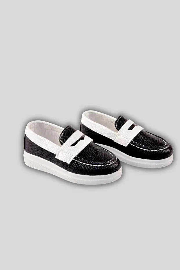 Детские туфли для мальчиков без шнуровки Kinlee, Navy Blue — фото 2